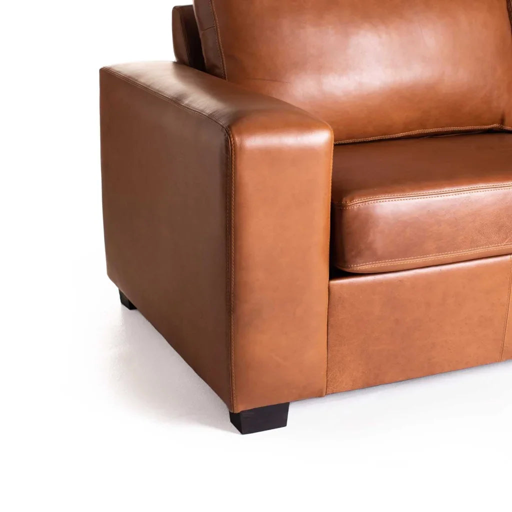 ANTONIO GENUINE LEATHER 3 SEATER COUCH