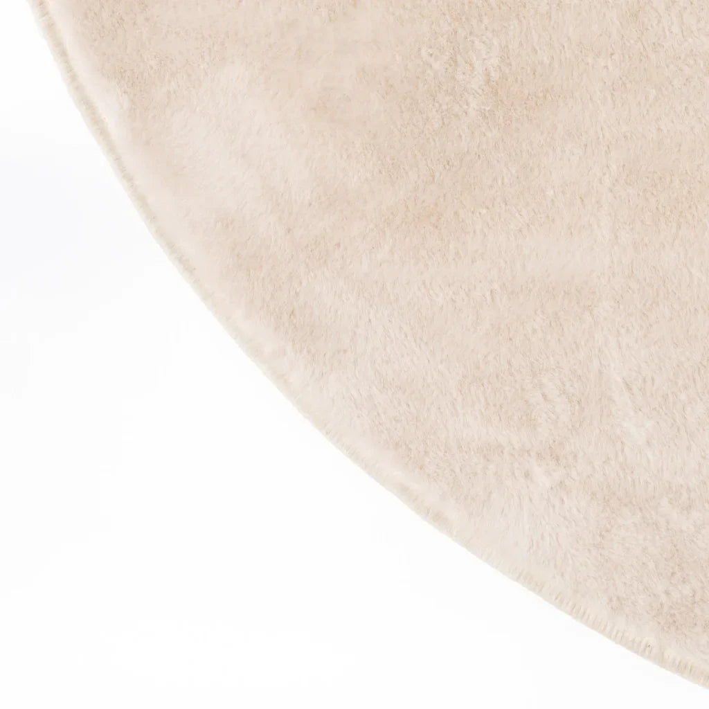 ARIEL ROUND FAUX FUR RUG