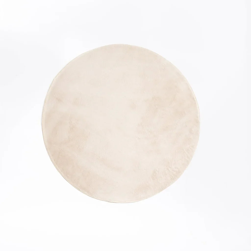 ARIEL ROUND FAUX FUR RUG