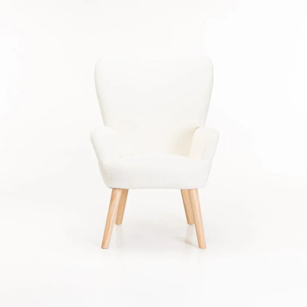 BRODY BOUCLÉ FABRIC CHAIR - CREAM