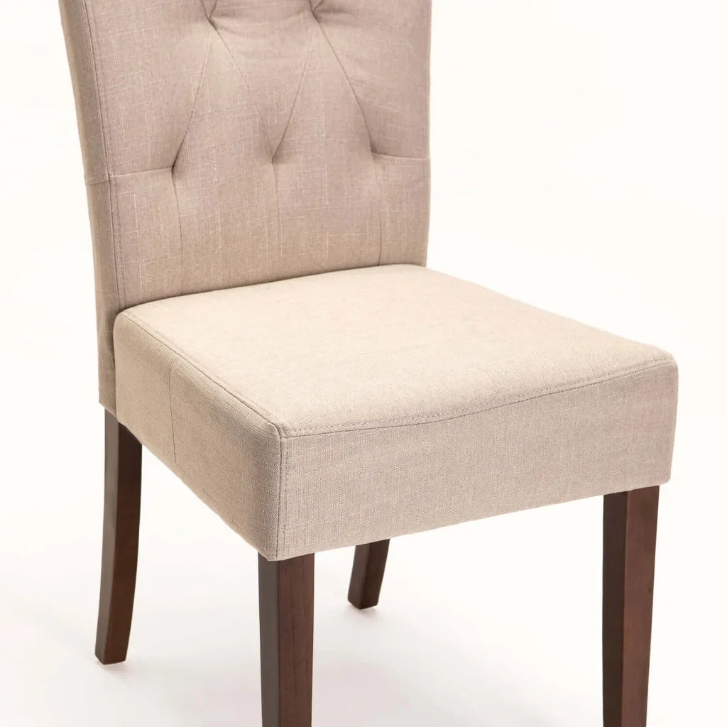 CHESTERFIELD FABRIC DINING CHAIR