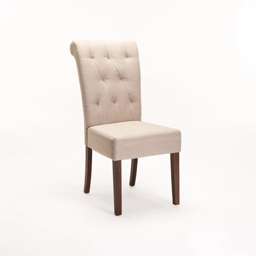 CHESTERFIELD FABRIC DINING CHAIR