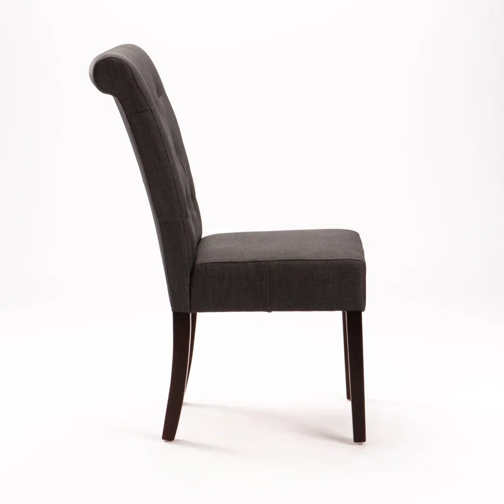 CHESTERFIELD FABRIC DINING CHAIR