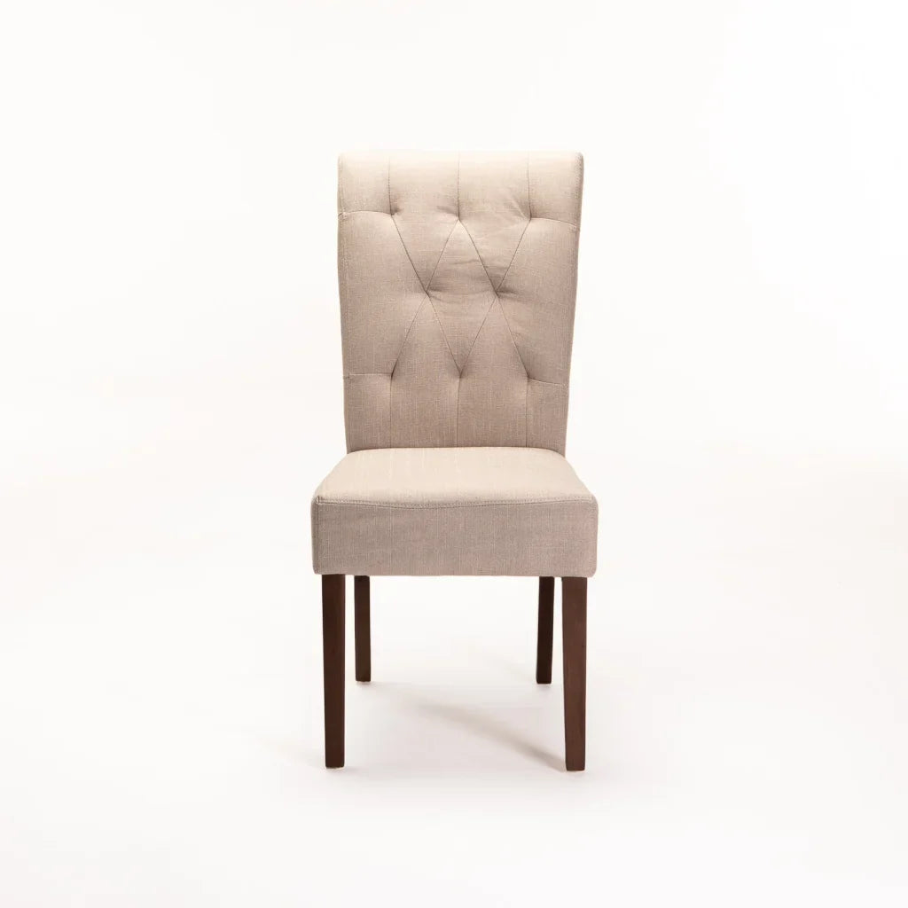 CHESTERFIELD FABRIC DINING CHAIR