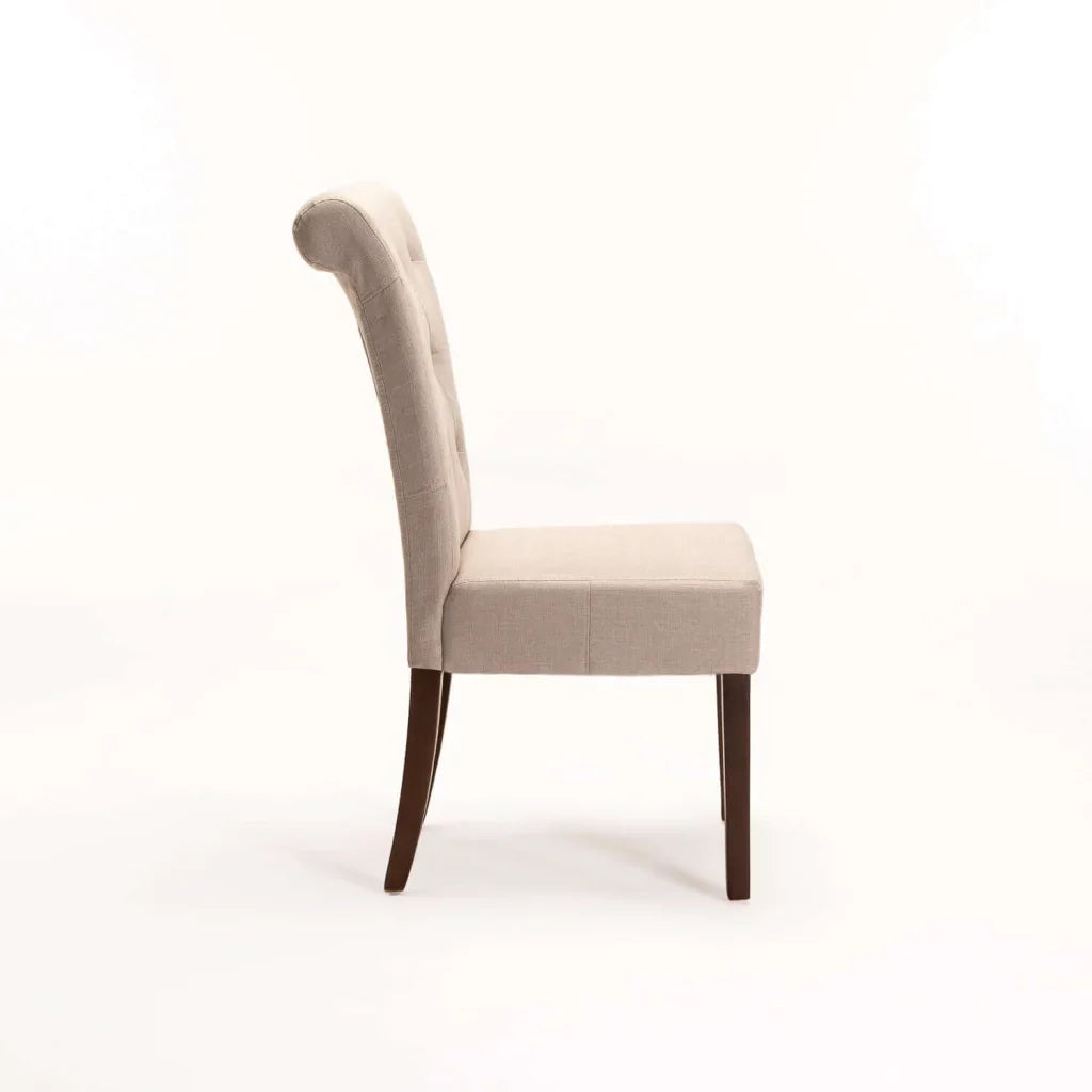 CHESTERFIELD FABRIC DINING CHAIR