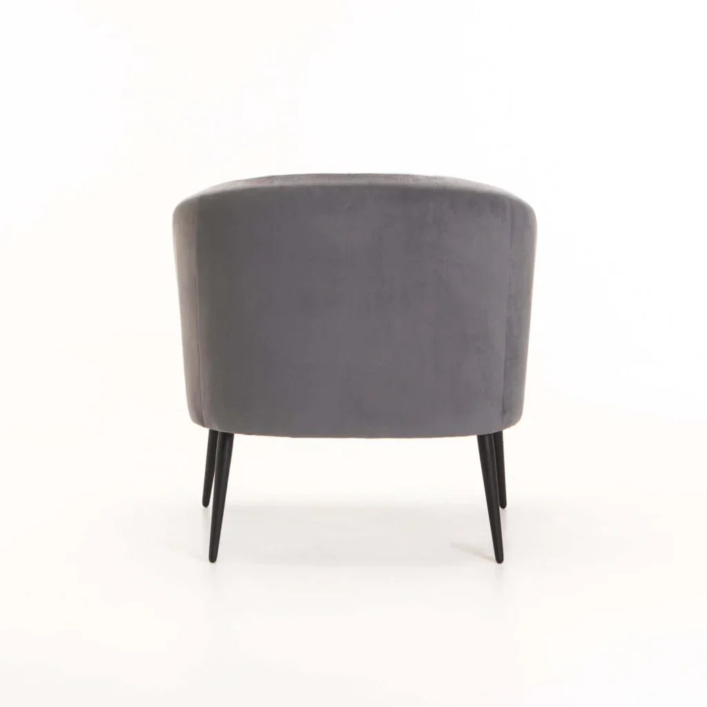 COLT VELVET CHAIR - BLACK LEG