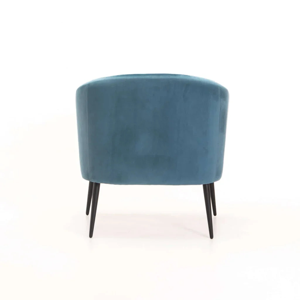 COLT VELVET CHAIR - BLACK LEG