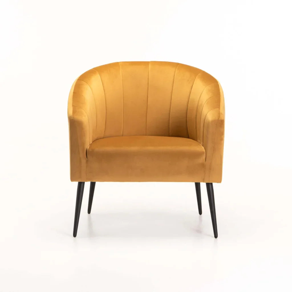 COLT VELVET CHAIR - BLACK LEG