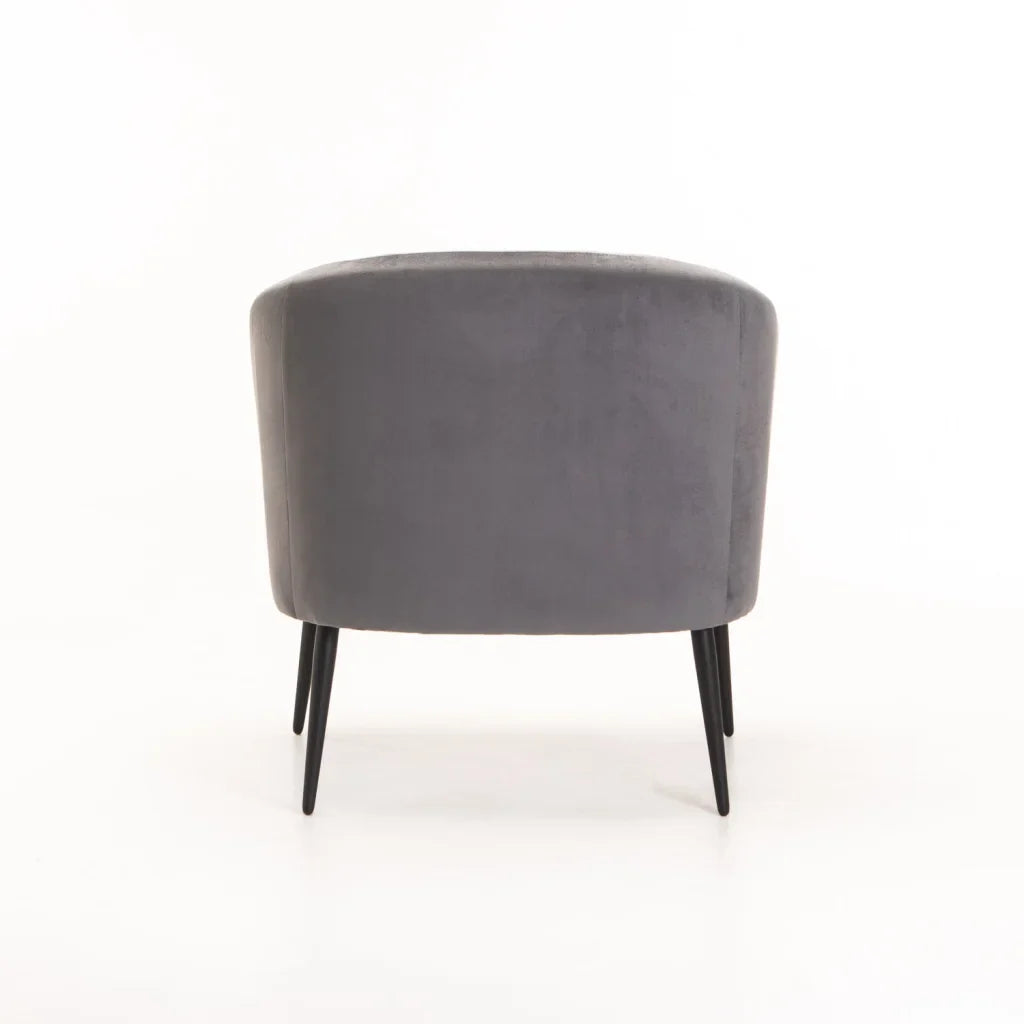 COLT VELVET CHAIR - BLACK LEG