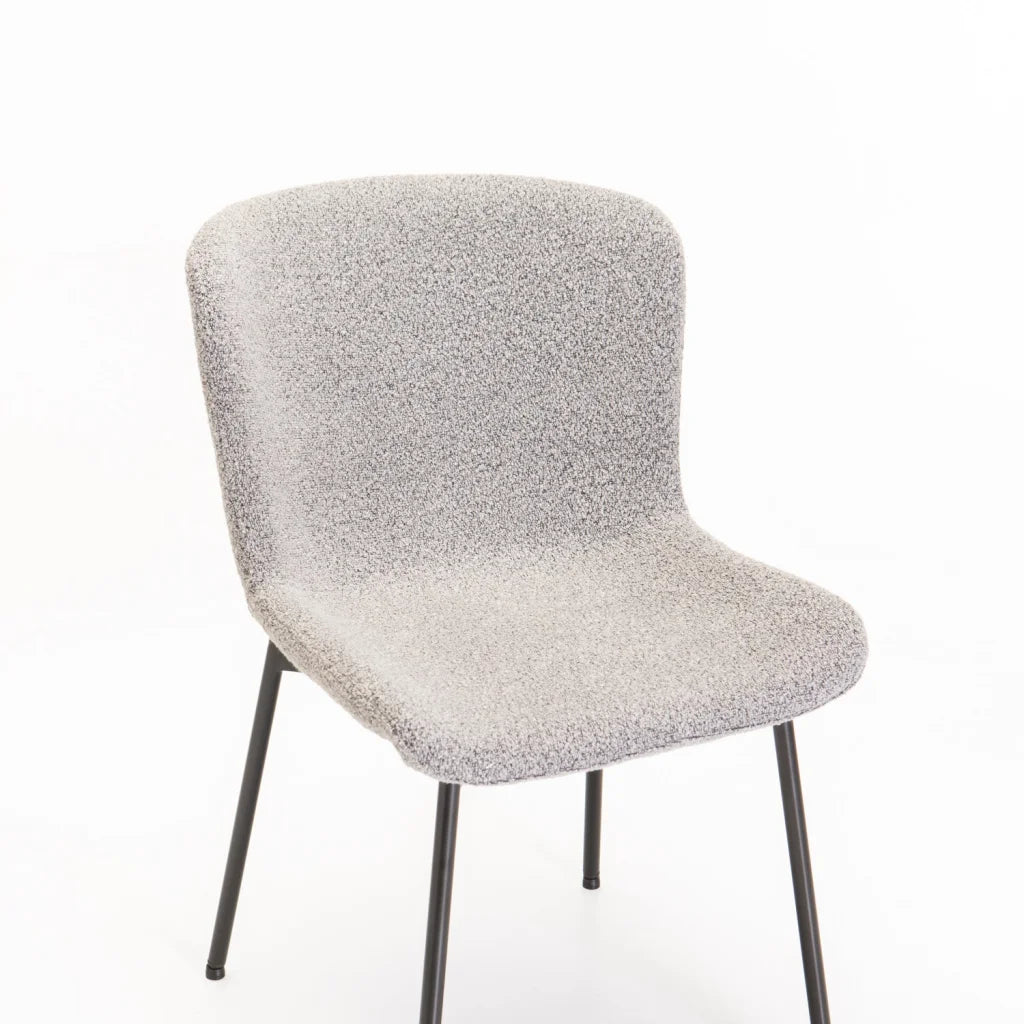 INDIE BOUCLÉ FABRIC DINING CHAIR