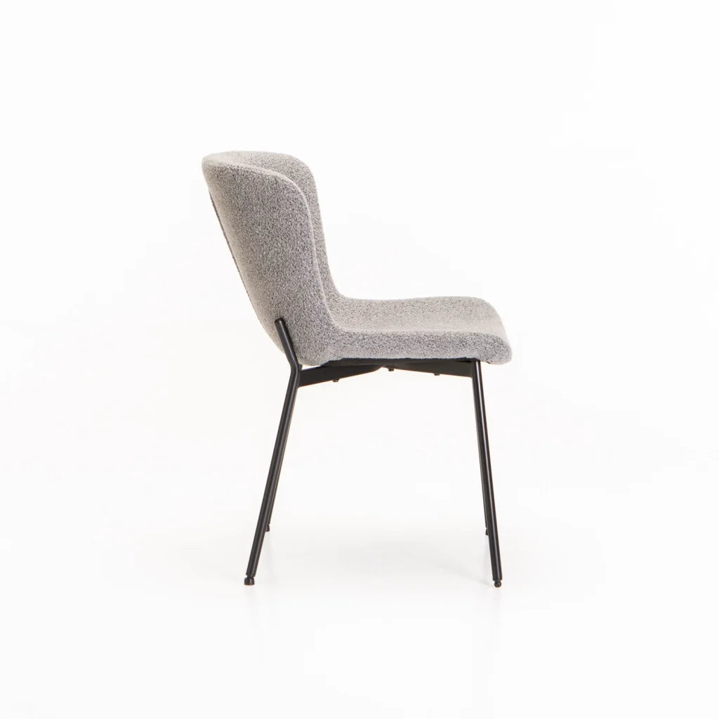 INDIE BOUCLÉ FABRIC DINING CHAIR