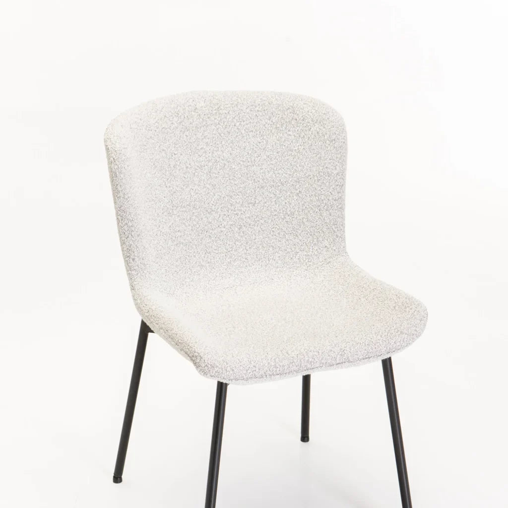 INDIE BOUCLÉ FABRIC DINING CHAIR