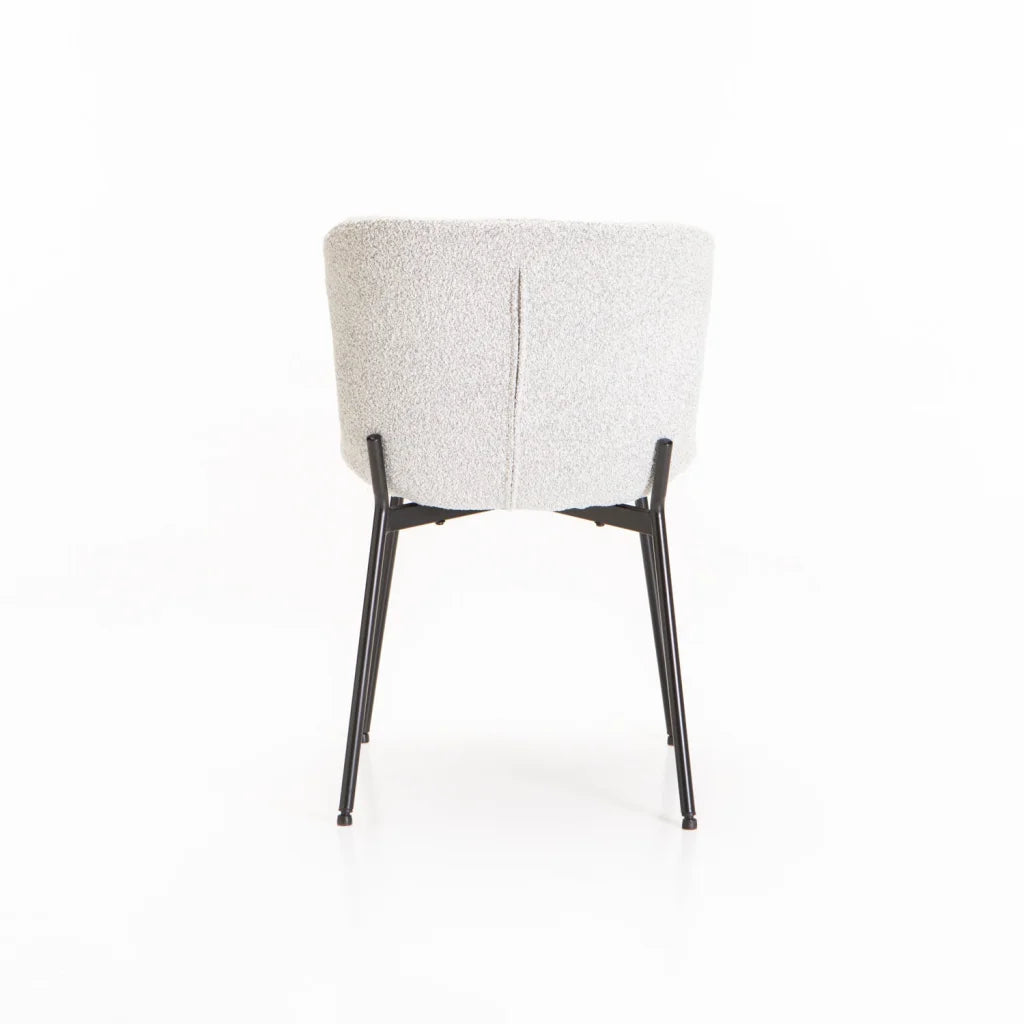 INDIE BOUCLÉ FABRIC DINING CHAIR