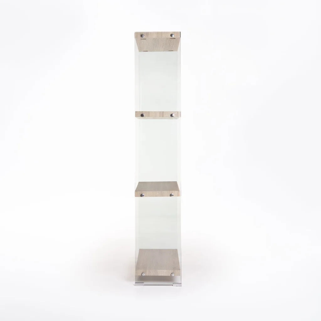 IVY 10MM TEMPERED GLASS BOOKCASE