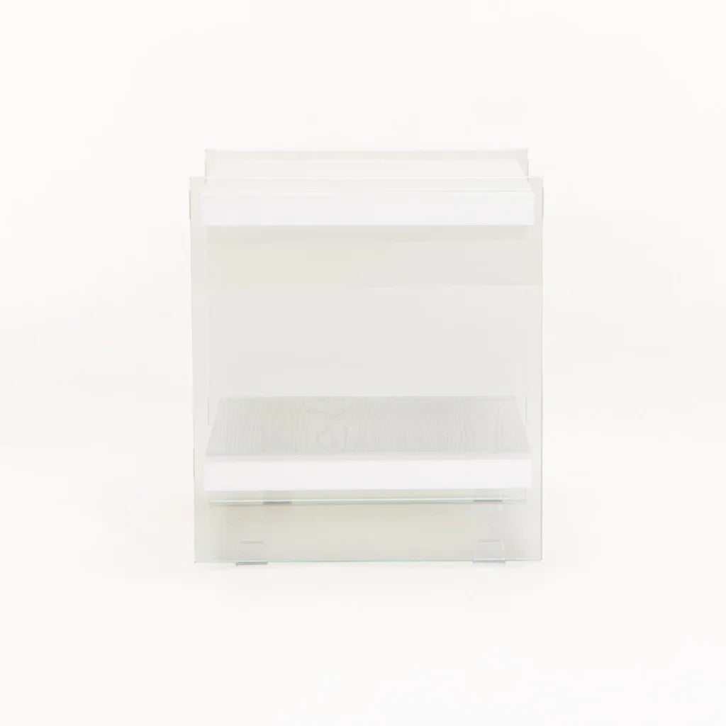 JULEP 45x45cm 8MM TEMPERED GLASS SIDE TABLE