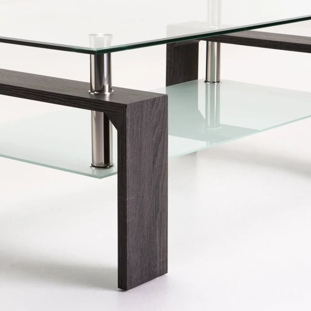 LALA 110x60cm GLASS COFFEE TABLE