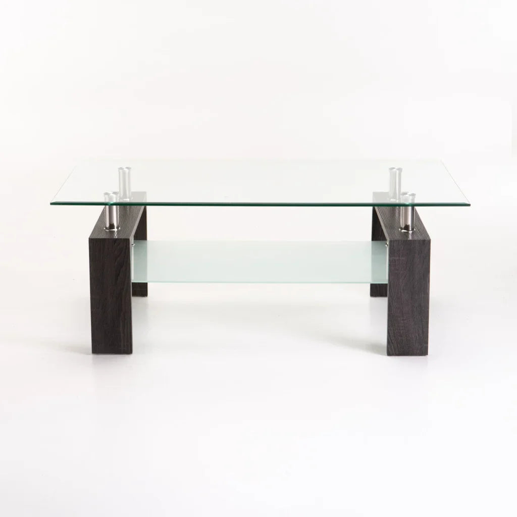 LALA 110x60cm GLASS COFFEE TABLE