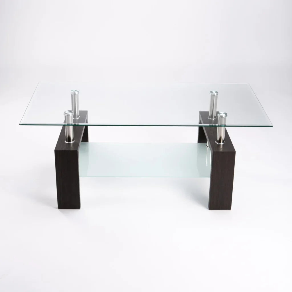 LALA 110x60cm GLASS COFFEE TABLE