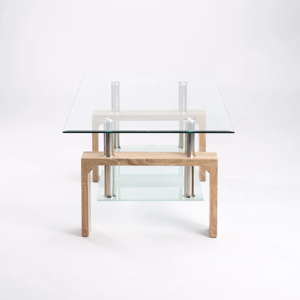 LALA 110x60cm GLASS COFFEE TABLE