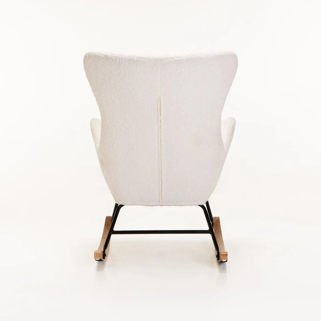 LULU FLEECE ROCKING CHAIR - CREAM