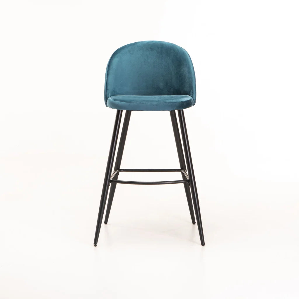 MADDIE VELVET KITCHEN STOOL