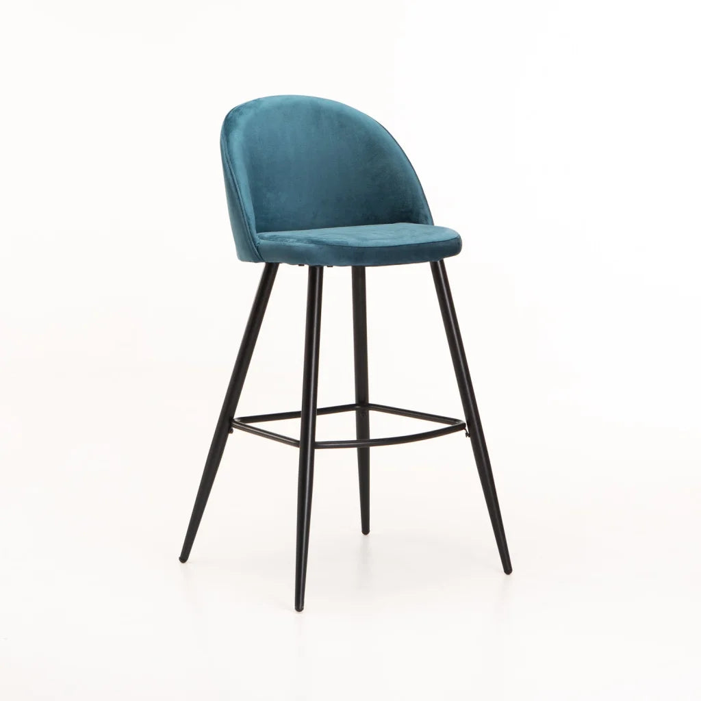 MADDIE VELVET KITCHEN STOOL