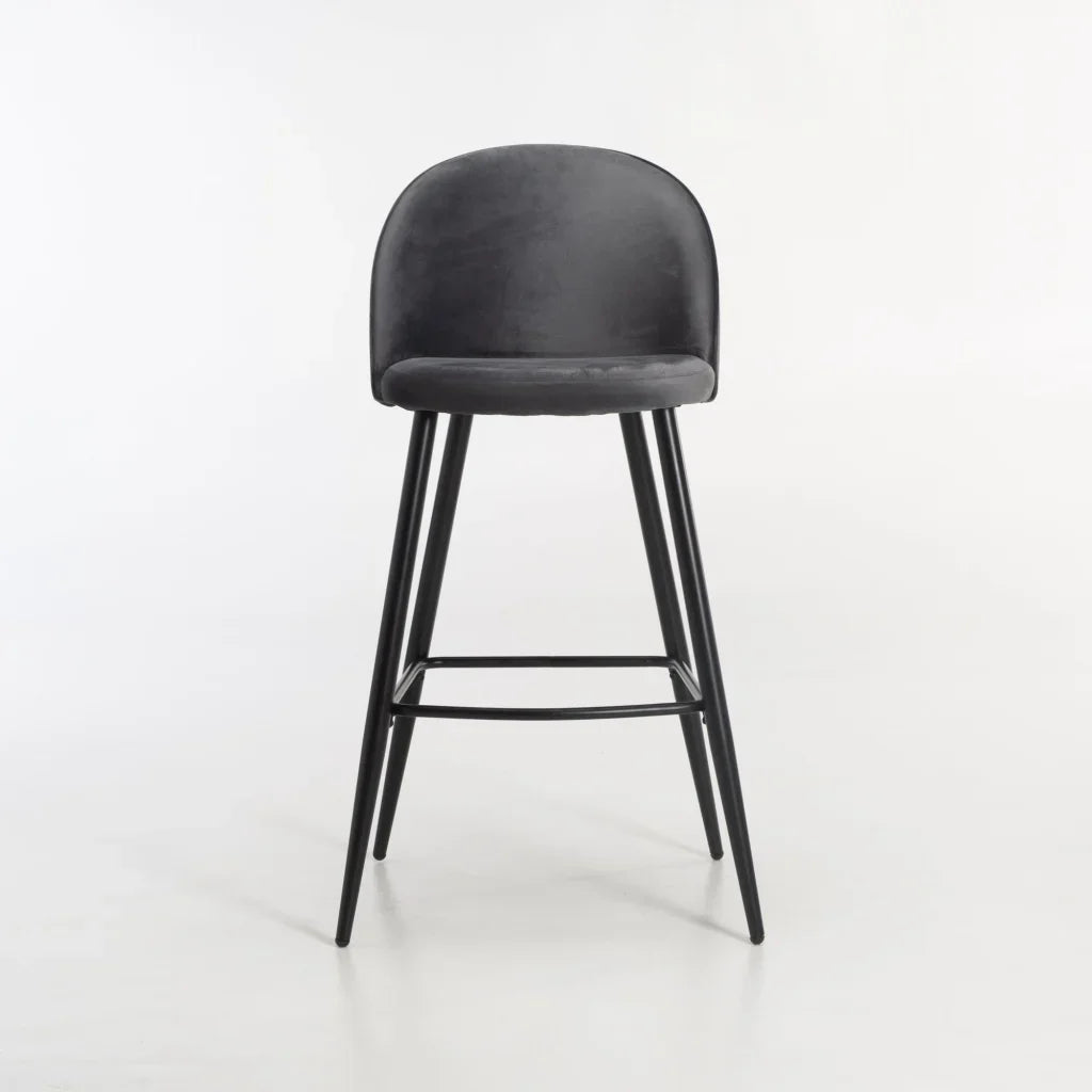 MADDIE VELVET KITCHEN STOOL