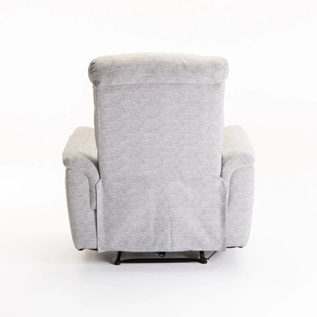 MARCO FABRIC ELECTRIC POWER ARMCHAIR RECLINER-GREY