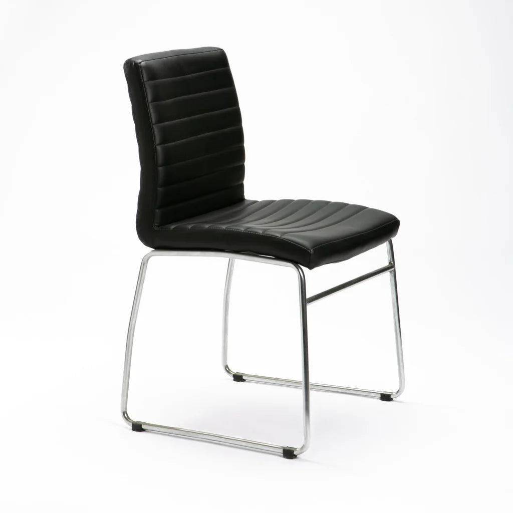 MIA LEATHER TOUCH CHROME DINING CHAIR