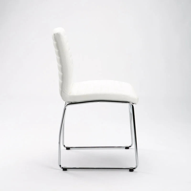 MIA LEATHER TOUCH CHROME DINING CHAIR
