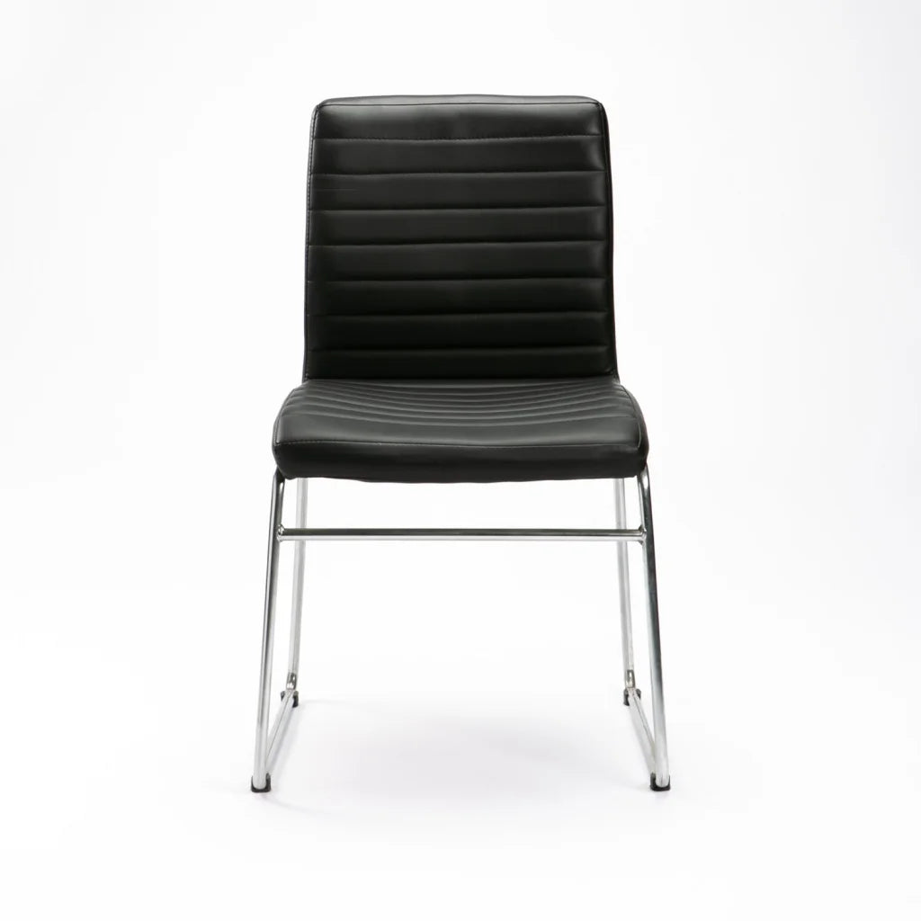 MIA LEATHER TOUCH CHROME DINING CHAIR