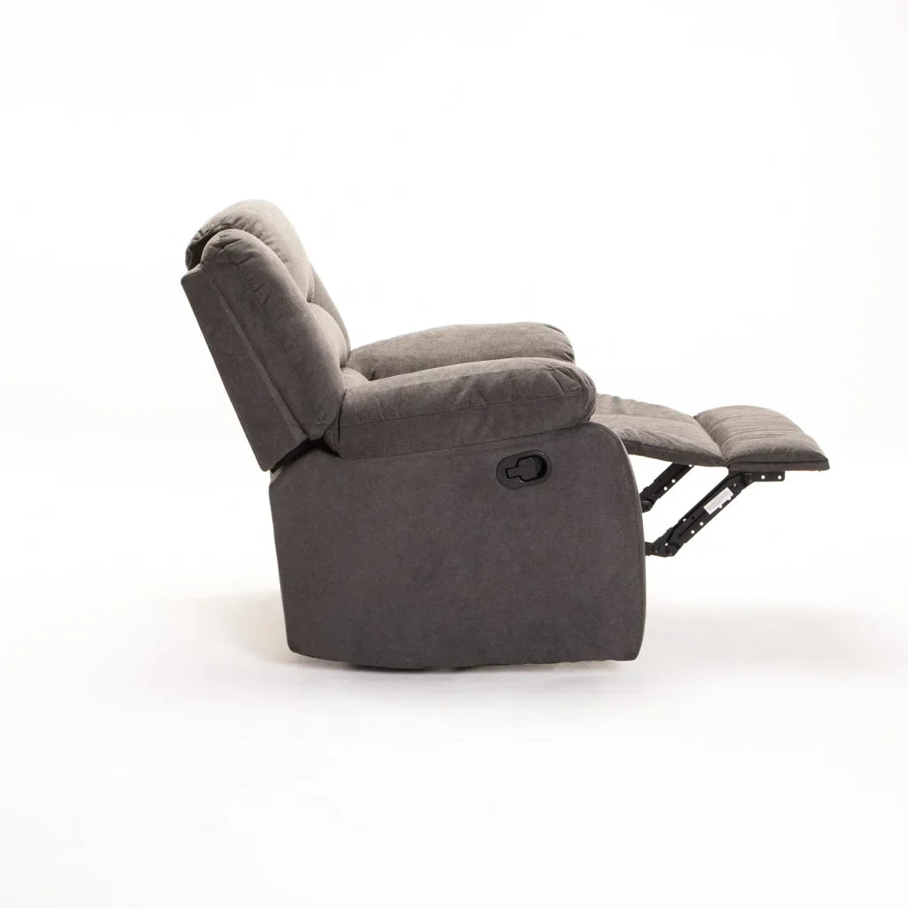OLI FABRIC ARMCHAIR RECLINER - DARK GREY