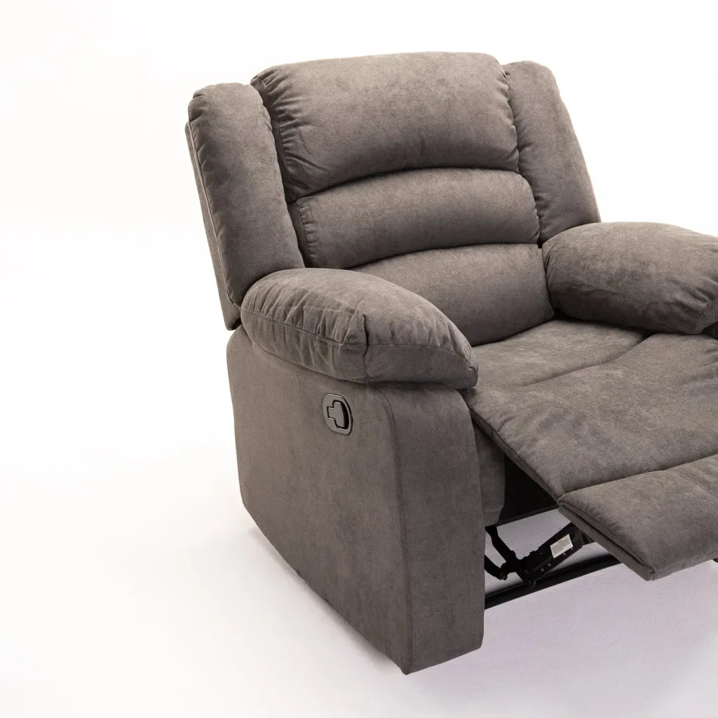 OLI FABRIC ARMCHAIR RECLINER - DARK GREY