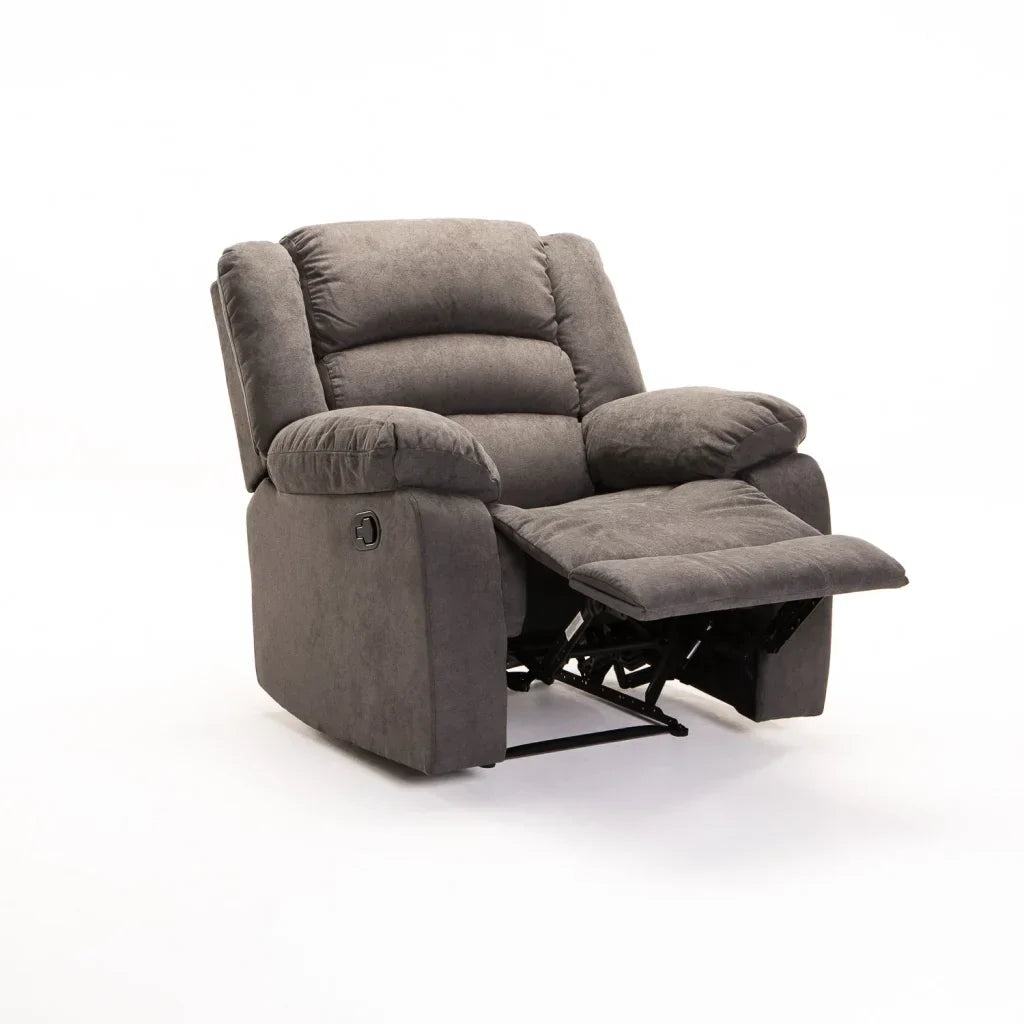 OLI FABRIC ARMCHAIR RECLINER - DARK GREY
