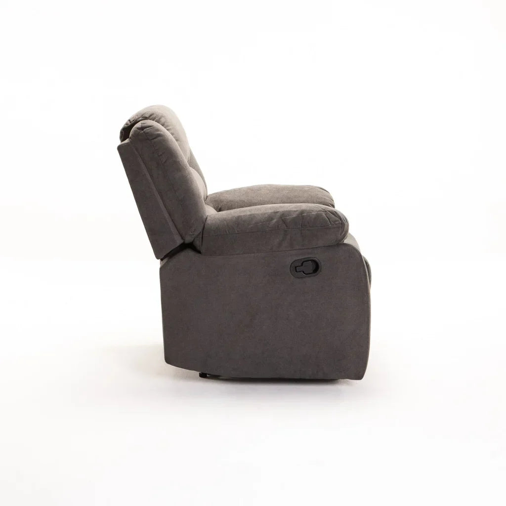 OLI FABRIC ARMCHAIR RECLINER - DARK GREY
