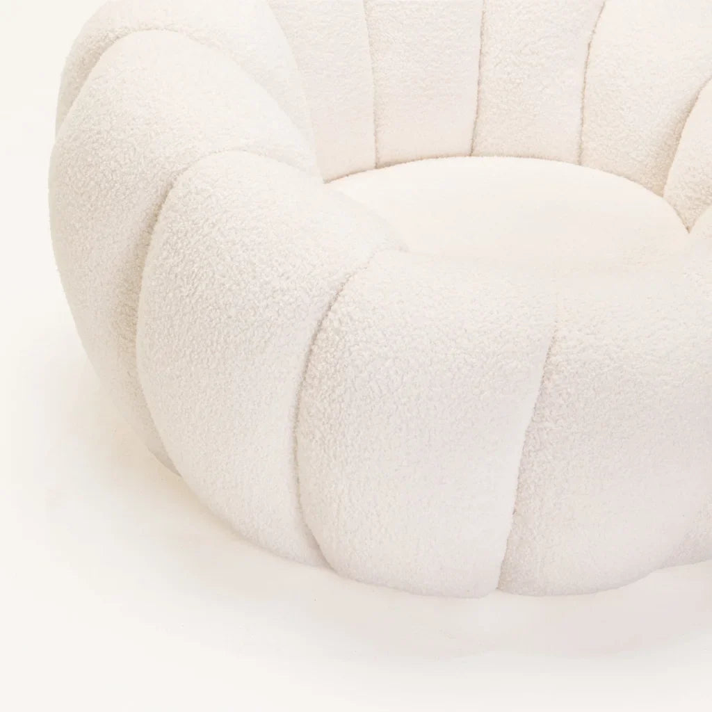 PEARL FLEECE FABRIC CHAIR