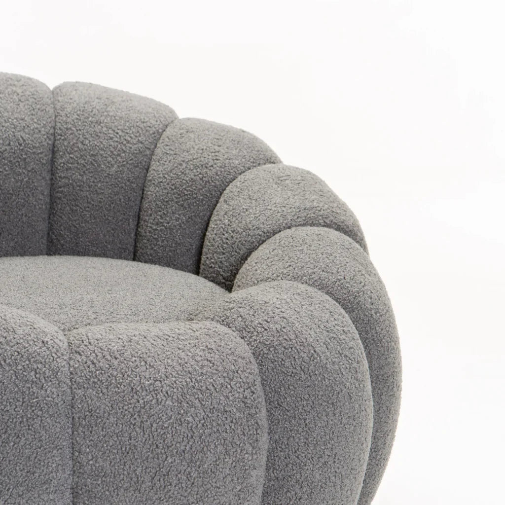PEARL FLEECE FABRIC CHAIR