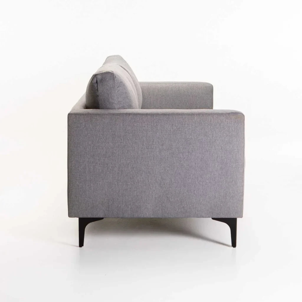 SANTINO FABRIC 3 SEATER - BLACK LEG