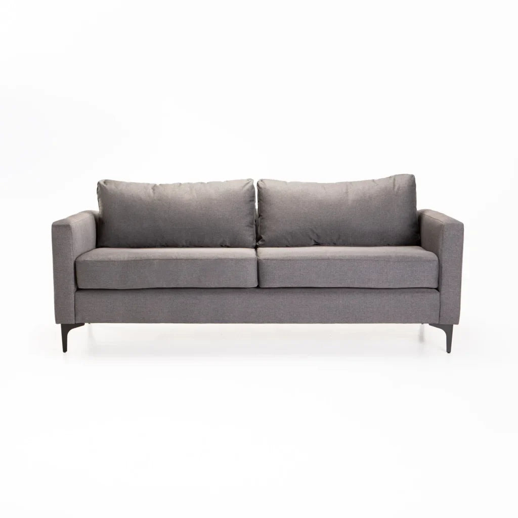 SANTINO FABRIC 3 SEATER - BLACK LEG