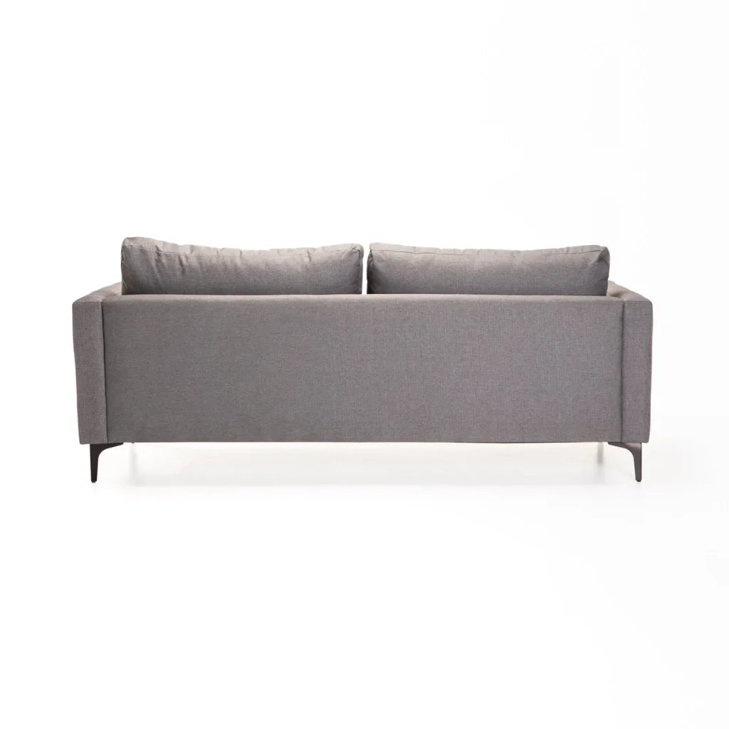 SANTINO FABRIC 3 SEATER - BLACK LEG