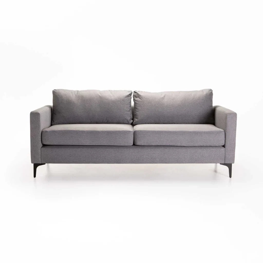 SANTINO FABRIC 3 SEATER - BLACK LEG