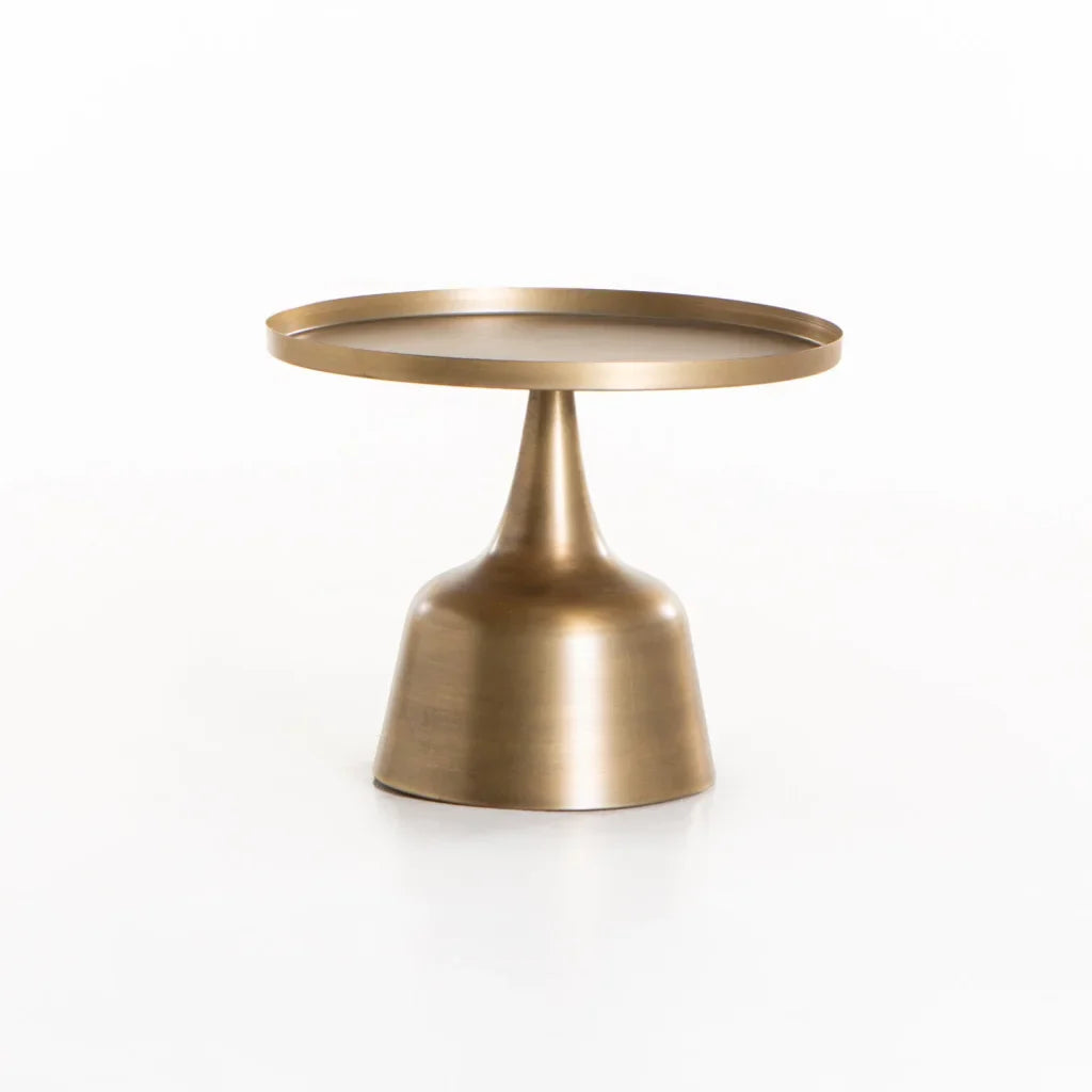 SOHA SET OF 2 61/46cm TABLES-BRONZE/BRASS ANTIQUE