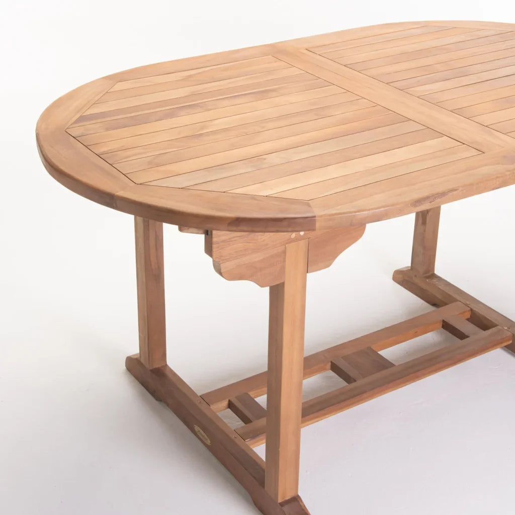 TEAK OVAL EXTENSION TABLE