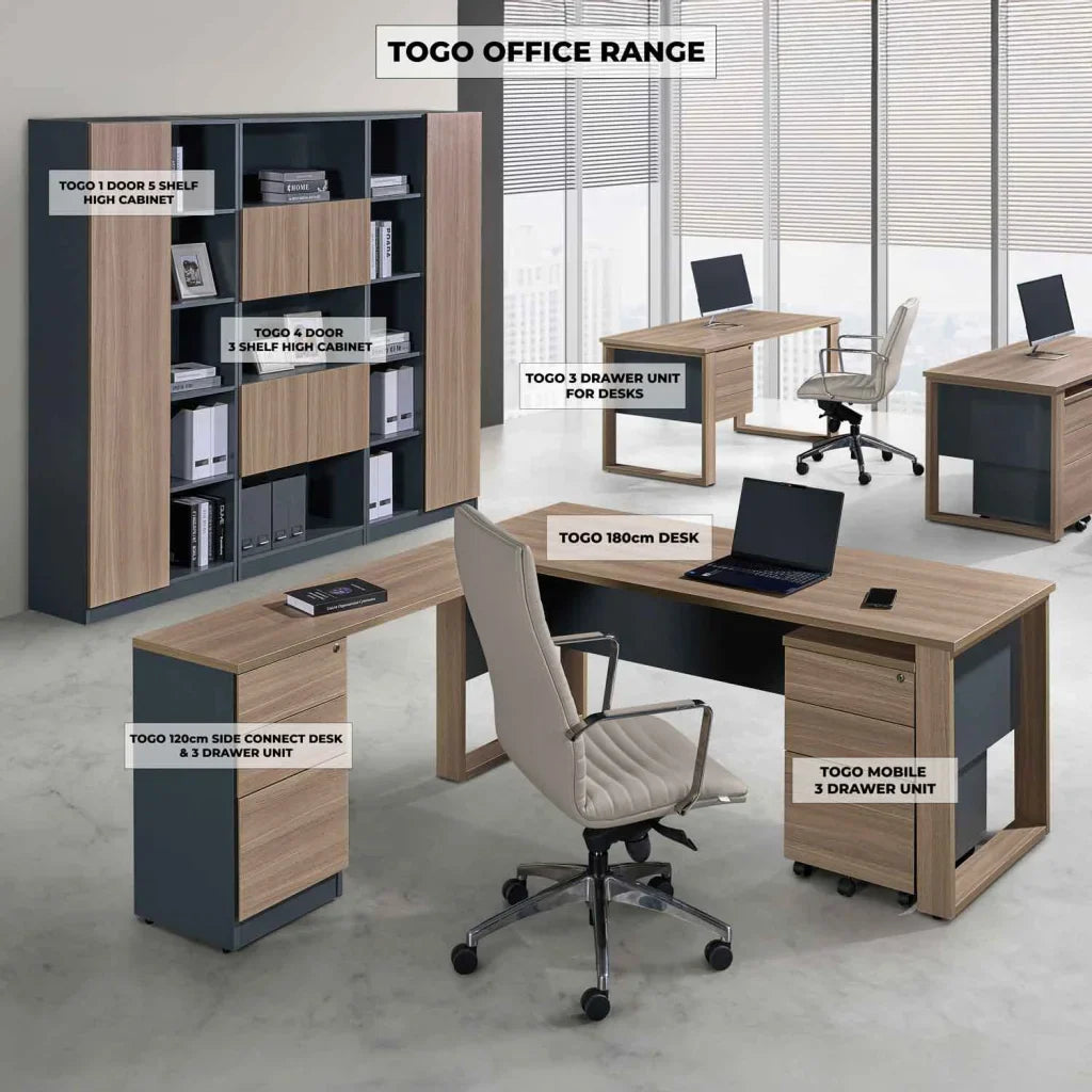 TOGO 1 DOOR 5 SHELF HIGH CABINET