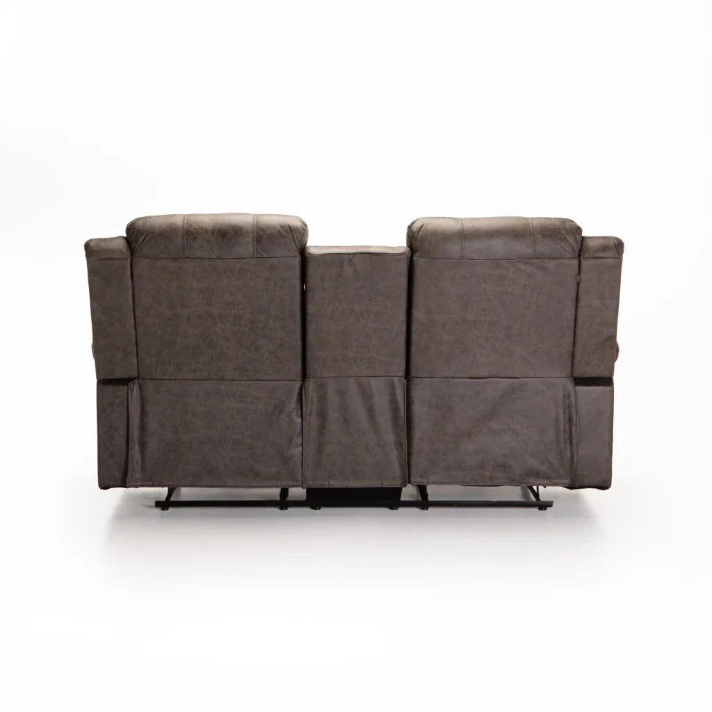 YAZ LUXURY FABRIC 2 SEATER CONSOLE RECLINER