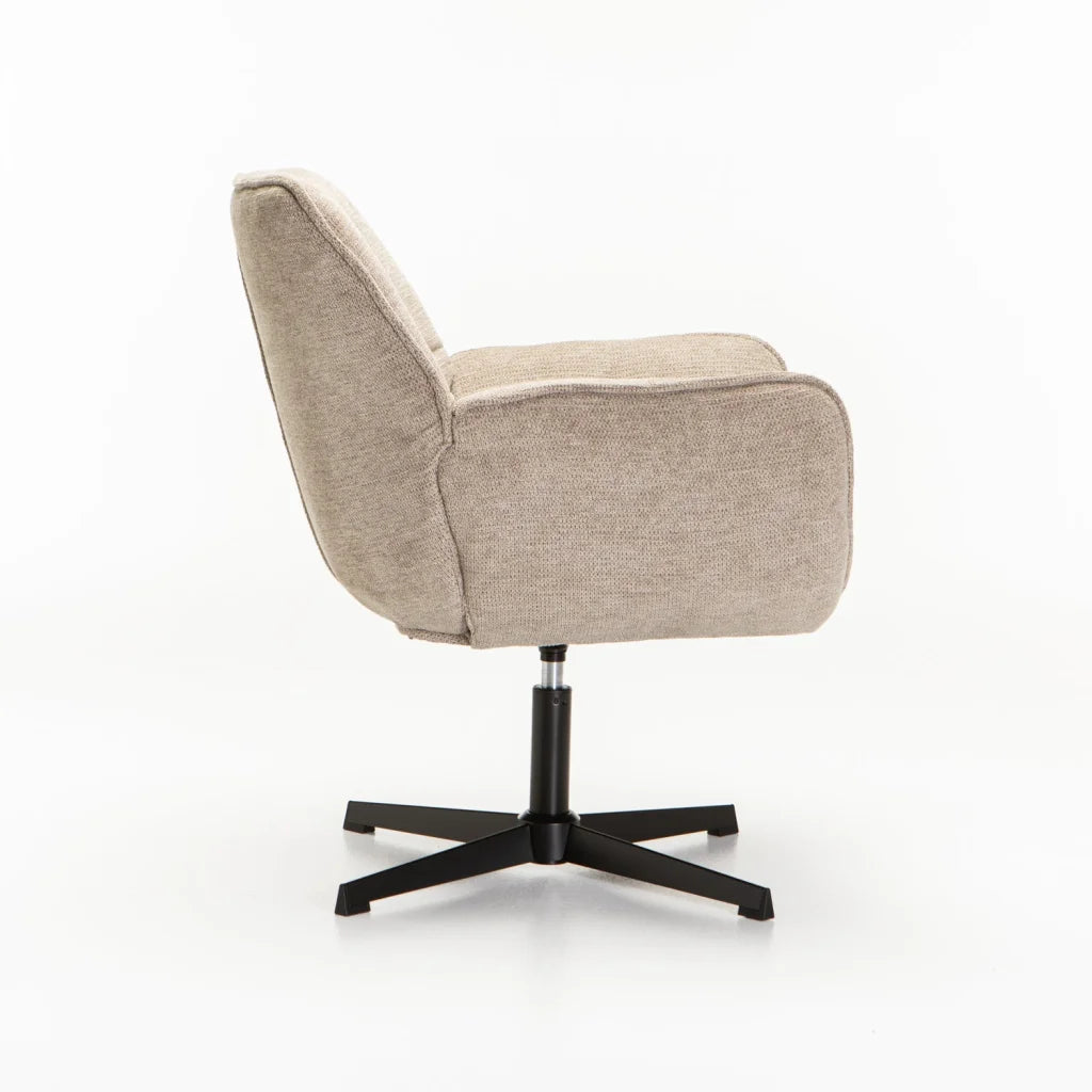 ZARI FABRIC SWIVEL CHAIR