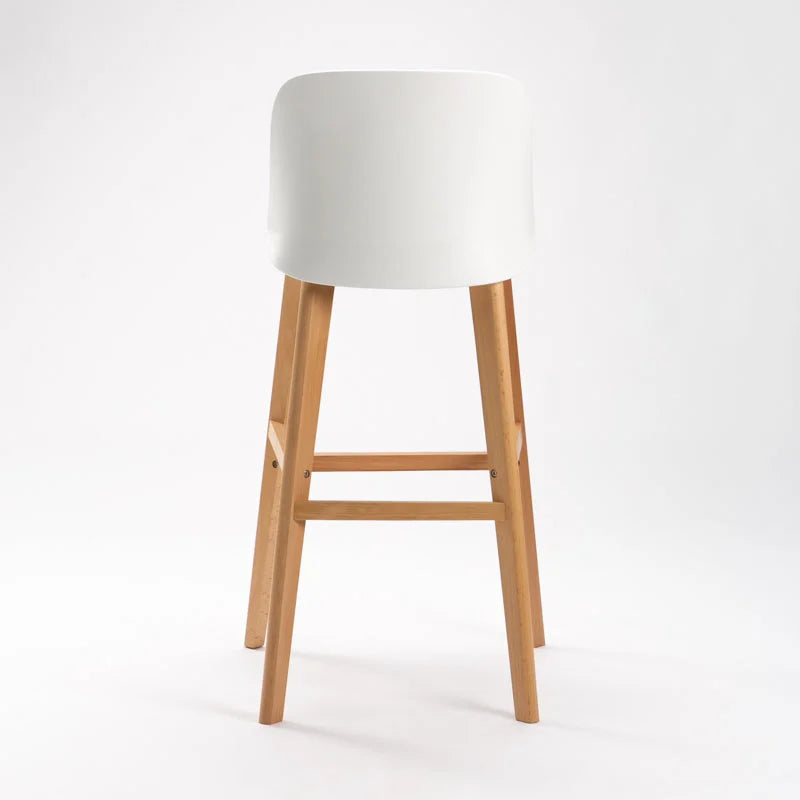 ZEN LUXURY WOODEN LEG BARSTOOL