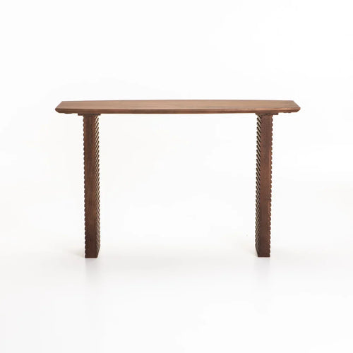 AGRA 120cm SOLID WOOD CONSOLE - LIGHT BROWN
