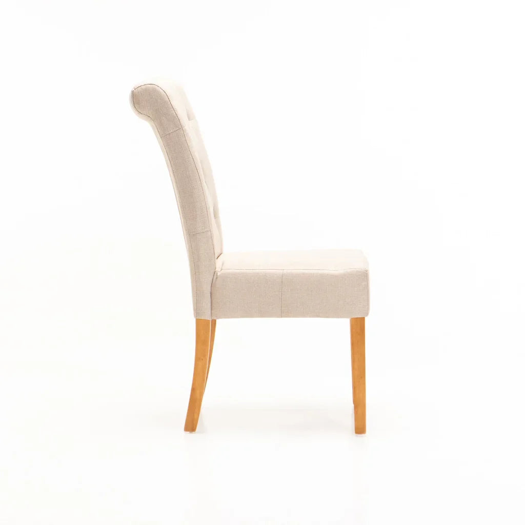 CHESTERFIELD FABRIC DINING CHAIR