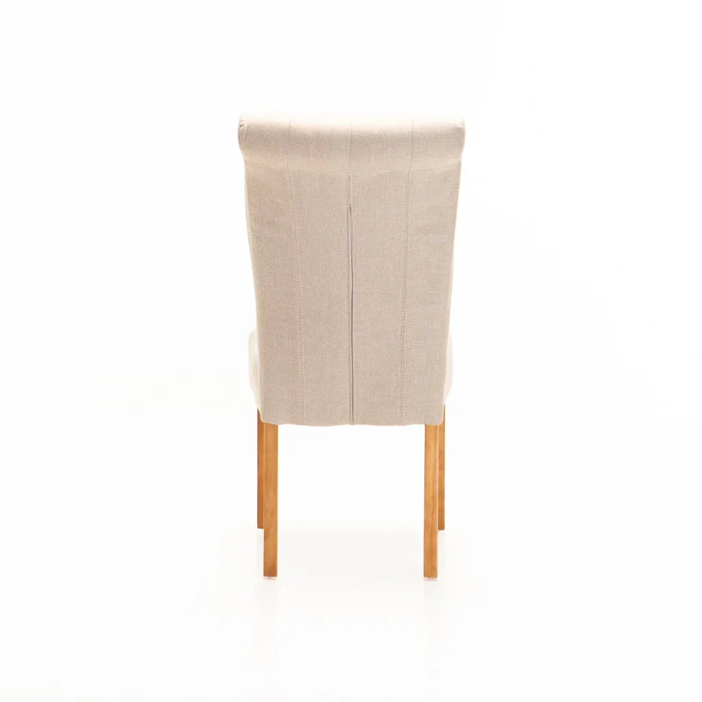 CHESTERFIELD FABRIC DINING CHAIR